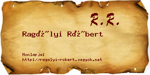 Ragályi Róbert névjegykártya
